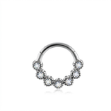 Piercing con zirconi in Acciaio Chirurgico 316L - Piercing per lobo, helix, daith, septum