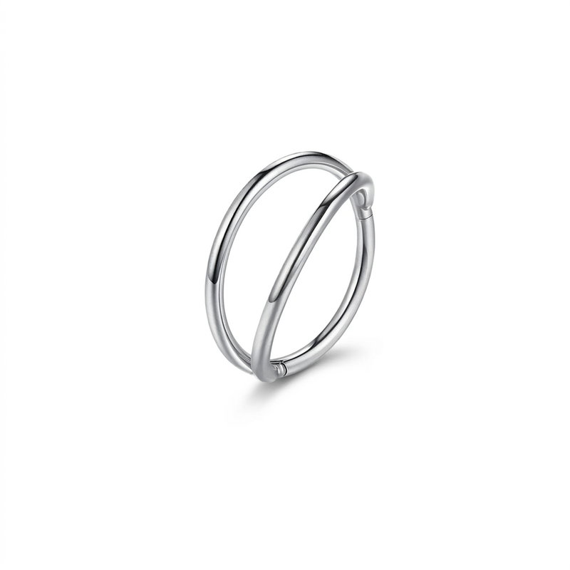 Piercing cerchietto in acciaio chirurgico 316L - Piercing per naso