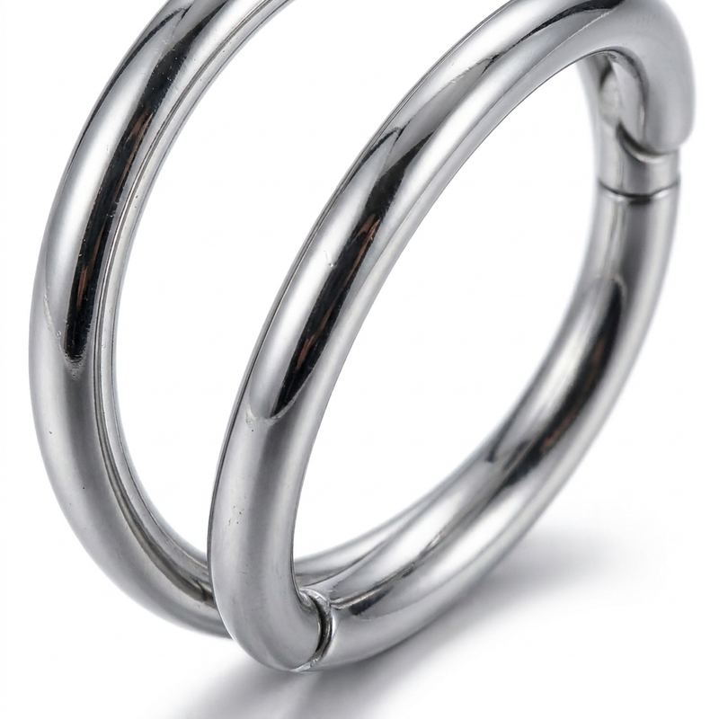 Piercing cerchietto in acciaio chirurgico 316L - Piercing per naso