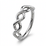 Cerchietto con infinito in Acciaio Chirurgico 316L - Piercing per lobo, helix, forward helix, conch, tragus, antitragus, rook