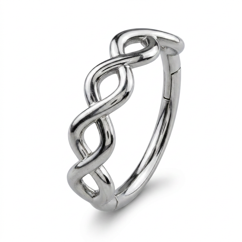 Cerchietto con infinito in Acciaio Chirurgico 316L - Piercing per lobo, helix, forward helix, conch, tragus, antitragus, rook