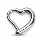 Piercing con cuore in Acciaio Chirurgico 316L - Piercing per Lobo, helix, daith, septum