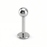 Labret con pallina in Acciaio Chirurgico 316L - Piercing per lobo, helix, forward helix, conch, flat, tragus, minimal, labret, medusa, monroe