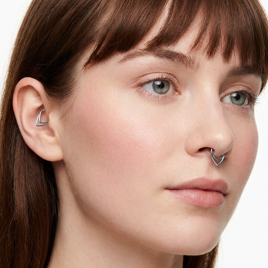 Piercing a punta in Acciaio Chirurgico 316L - Piercing per lobo, helix, daith, septum