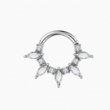Piercing con zirconi in Acciaio Chirurgico 316L - Piercing per Lobo, helix, daith, septum