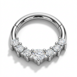 Piercing con zirconi in Acciaio Chirurgico 316L - Piercing per lobo, helix, daith, septum