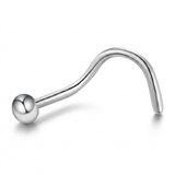 Piercing con pallina e spirale in Acciaio Chirurgico 316L- Piercing per naso