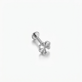 Piercing quadrifoglio in Acciaio Chirurgico 316L - Piercing per lobo, helix, forward helix, conch, flat, tragus