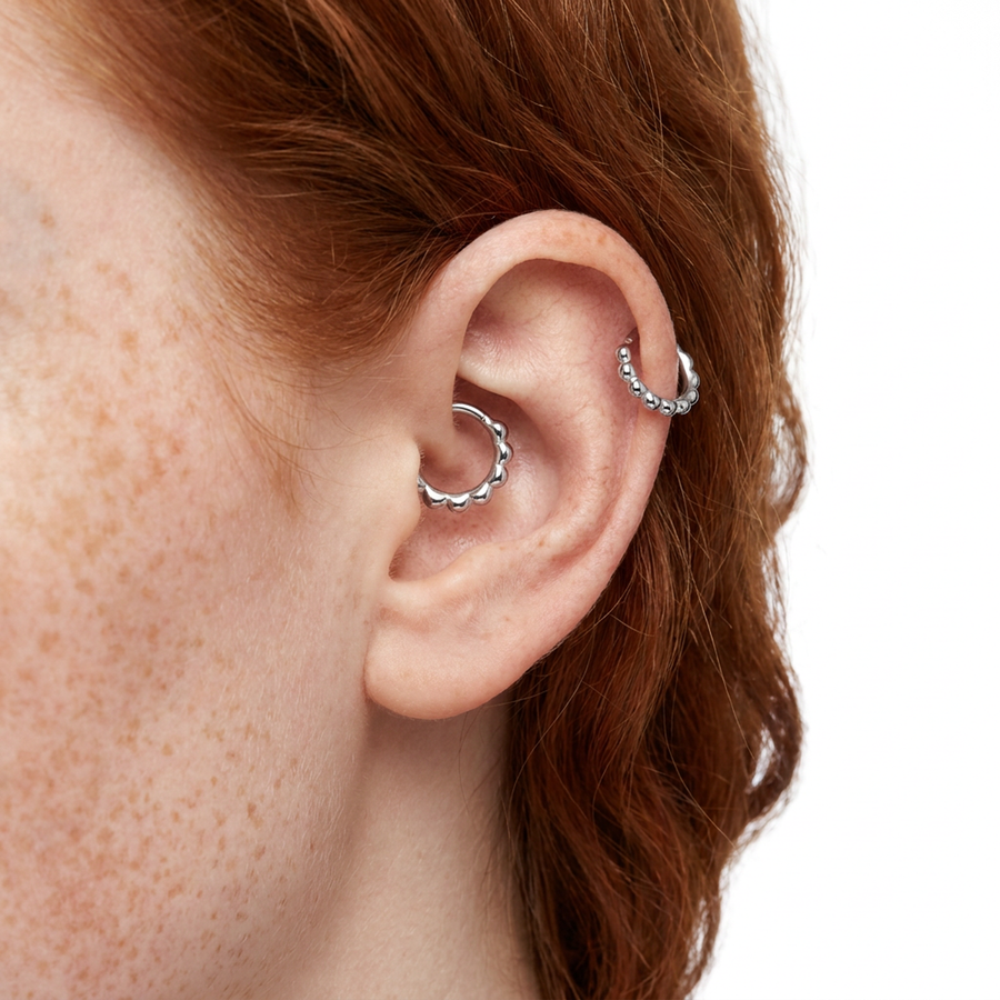 Piercing con palline in Acciaio Chirurgico 316L - Piercing per lobo, helix, daith, septum