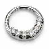 Piercing con zirconi in Acciaio Chirurgico 316L - Piercing per lobo, helix, daith, septum