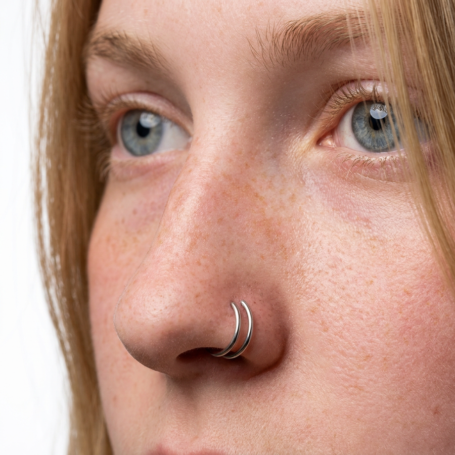 Spirale in Acciaio Chirurgico 316L - Piercing per naso