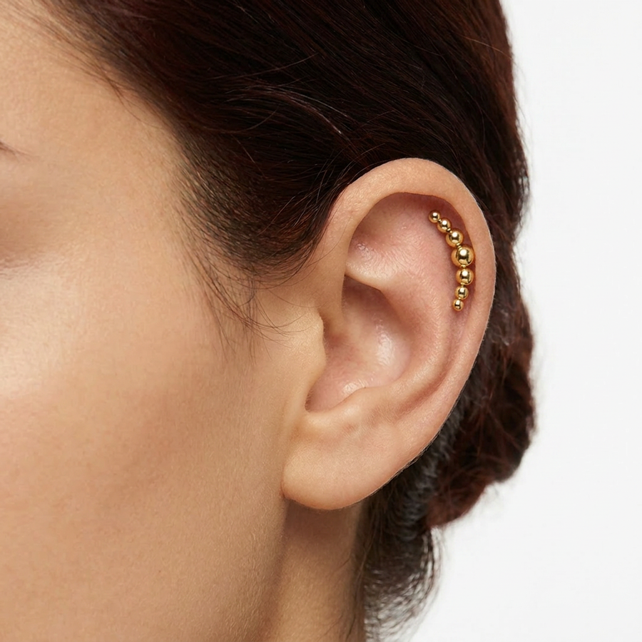 Piercing con palline in Acciaio Chirurgico 316L - Piercing per lobo, helix, forward helix, conch, flat, tragus