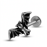 Piercing con pipistrello in Acciaio Chirurgico 316L - Piercing per lobo, helix, forward helix, conch, flat, tragus