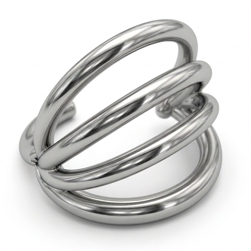Cerchietto con tripla fascia in Acciaio Chirurgico 316L - Piercing per lobo, helix, forward helix, conch, tragus