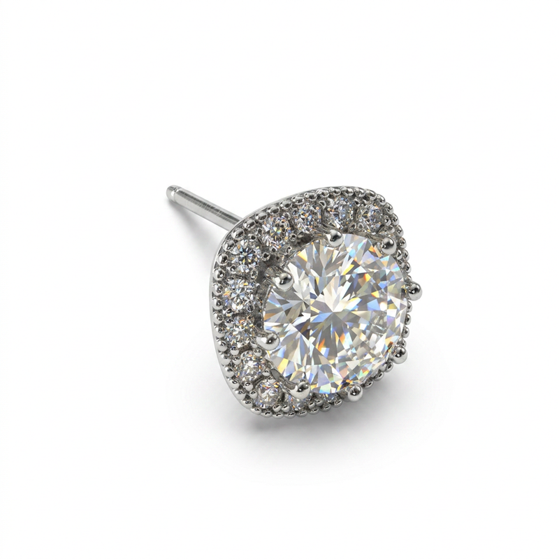 Brillantino in Argento 925 - Orecchino per lobo