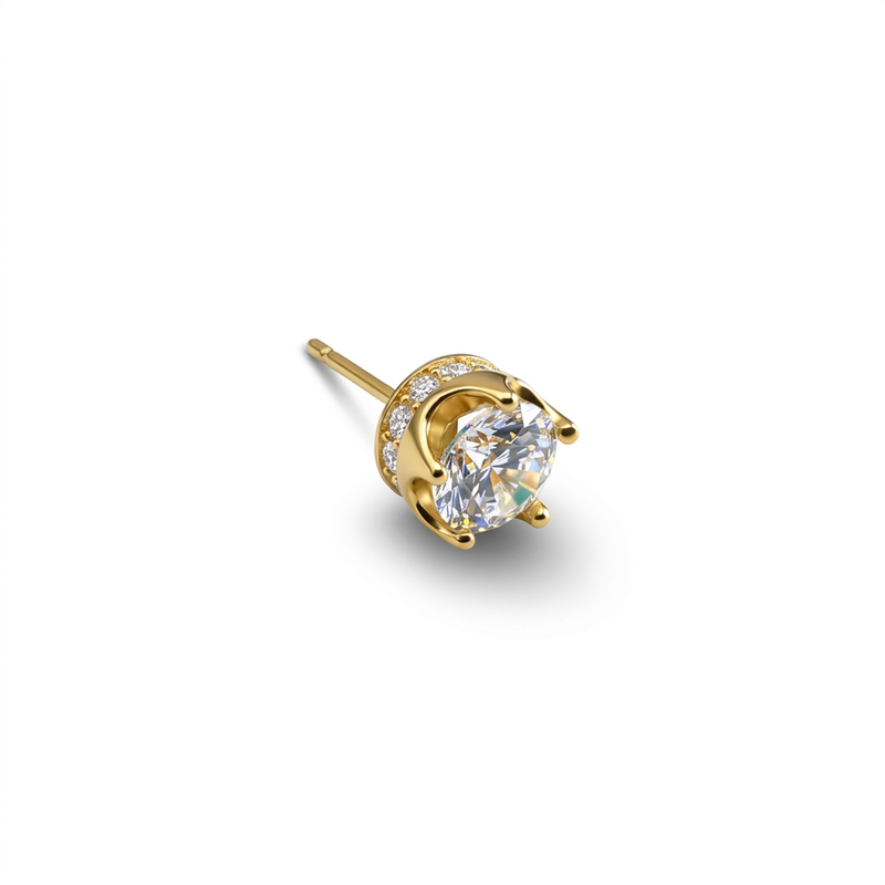 Brillantino in Argento 925 - Orecchino per lobo