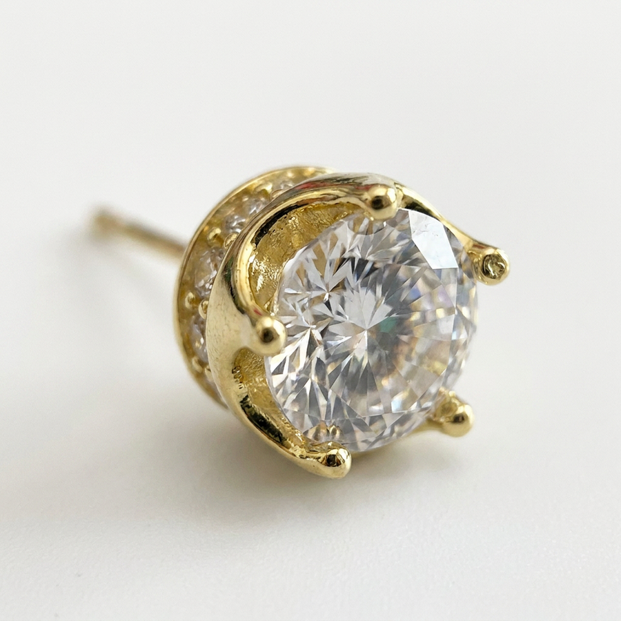 Brillantino in Argento 925 - Orecchino per lobo