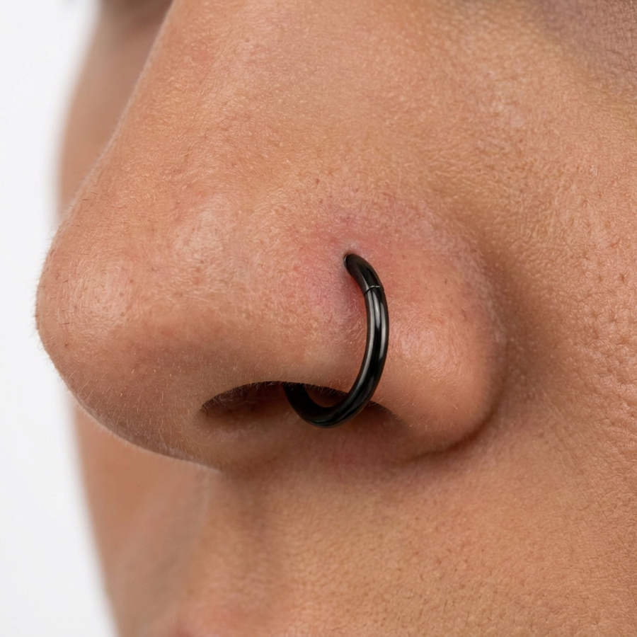 Cerchietto clicker in Titanio F136- Piercing per naso