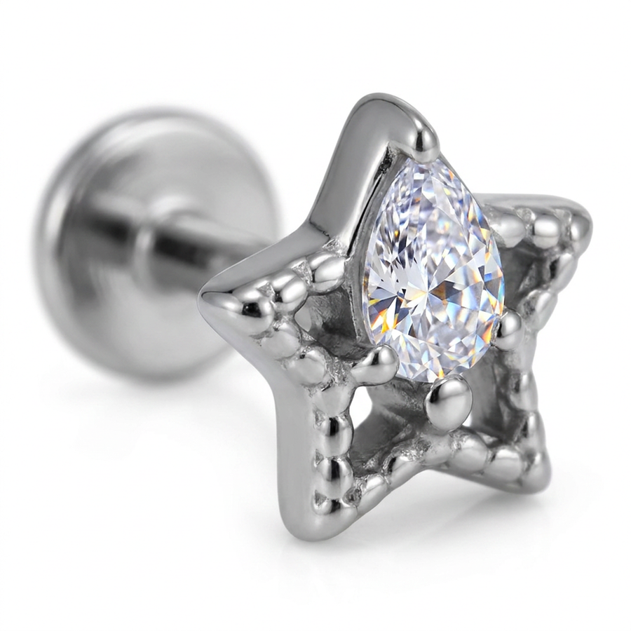 Barretta in Acciaio Chirurgico 316L - Piercing per lobo, helix, conch, tragus