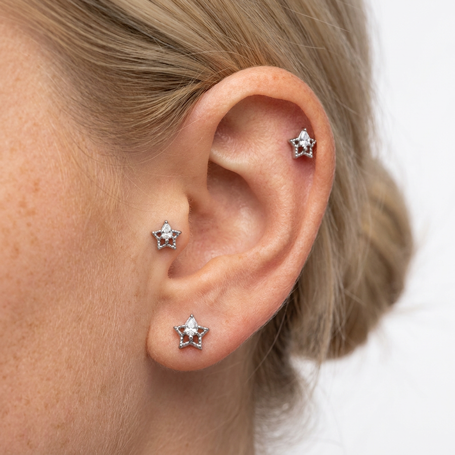 Barretta in Acciaio Chirurgico 316L - Piercing per lobo, helix, conch, tragus
