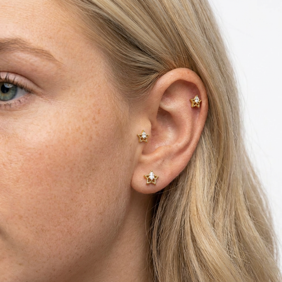 Barretta in Acciaio Chirurgico 316L - Piercing per lobo, helix, conch, tragus