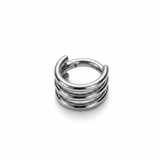 Cerchietto con tre fasce in Acciaio Chirurgico 316L - Piercing per Lobo, helix, forward helix, conch, tragus