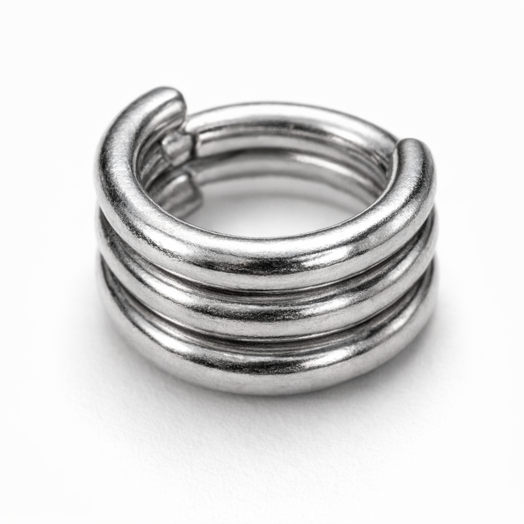 Cerchietto con tre fasce in Acciaio Chirurgico 316L - Piercing per Lobo, helix, forward helix, conch, tragus
