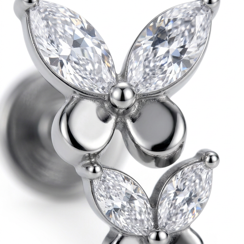 Barretta in Acciaio Chirurgico 316L - Piercing per lobo, helix, conch, tragus