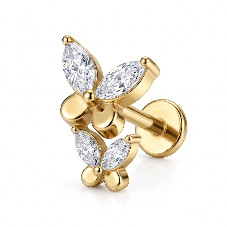 Barretta in Acciaio Chirurgico 316L - Piercing per lobo, helix, conch, tragus