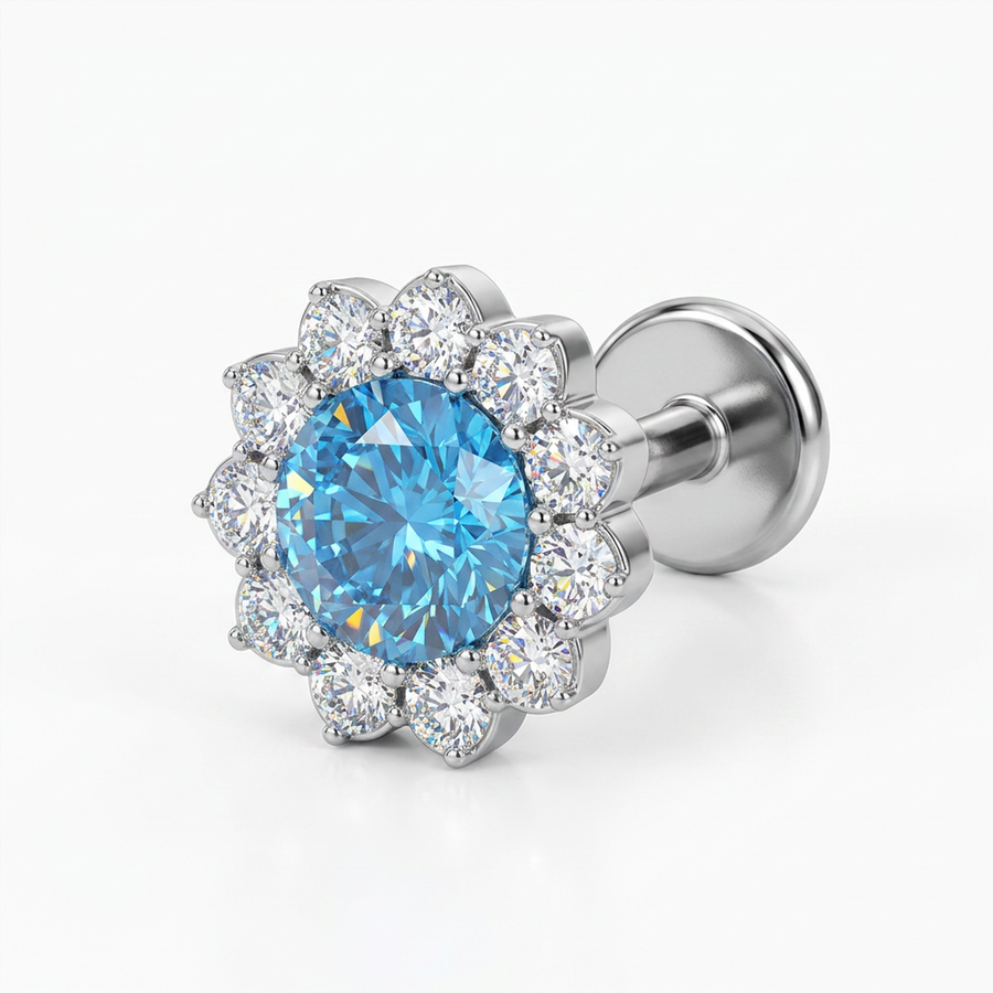 Silver, Blue