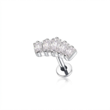 Piercing con zirconi in Titanio F136- Piercing per Lobo, helix, forward helix, conch, flat, tragus