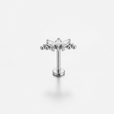 Piercing con zirconi in Titanio G23- Piercing per Lobo, helix, forward helix, conch, flat, tragus