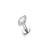 Piercing con zirconi in Titanio F136- Piercing per Lobo, helix, forward helix, conch, flat, tragus