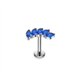 Piercing con zirconi in Titanio F136- Piercing per Lobo, helix, forward helix, conch, flat, tragus