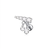 Piercing con zirconi in Titanio F136- Piercing per Lobo, helix, forward helix, conch, flat, tragus