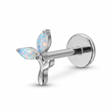 Piercing con zirconi in Titanio F136- Piercing per Lobo, helix, forward helix, conch, flat, tragus