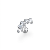 Piercing con zirconi in Titanio F136 - Piercing per Lobo, helix, forward helix, conch, flat, tragus