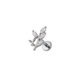 Piercing con zirconi in Titanio F136- Piercing per Lobo, helix, forward helix, conch, flat, tragus