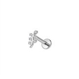 Piercing con zirconi in Titanio F136- Piercing per Lobo, helix, forward helix, conch, flat, tragus