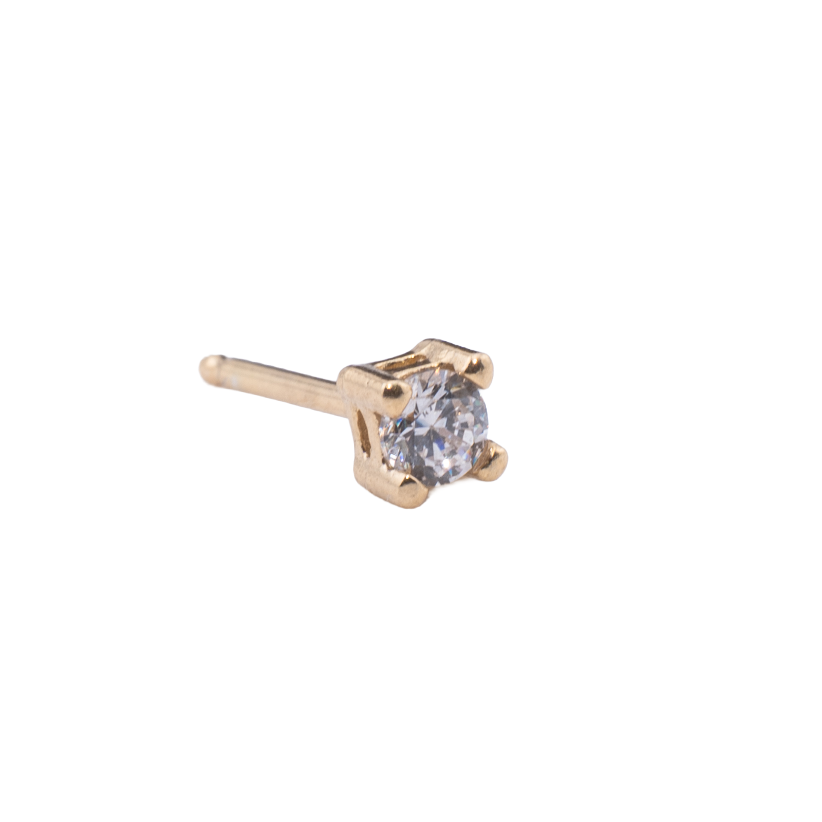 ORECCHINO CON ZIRCONE 3MM