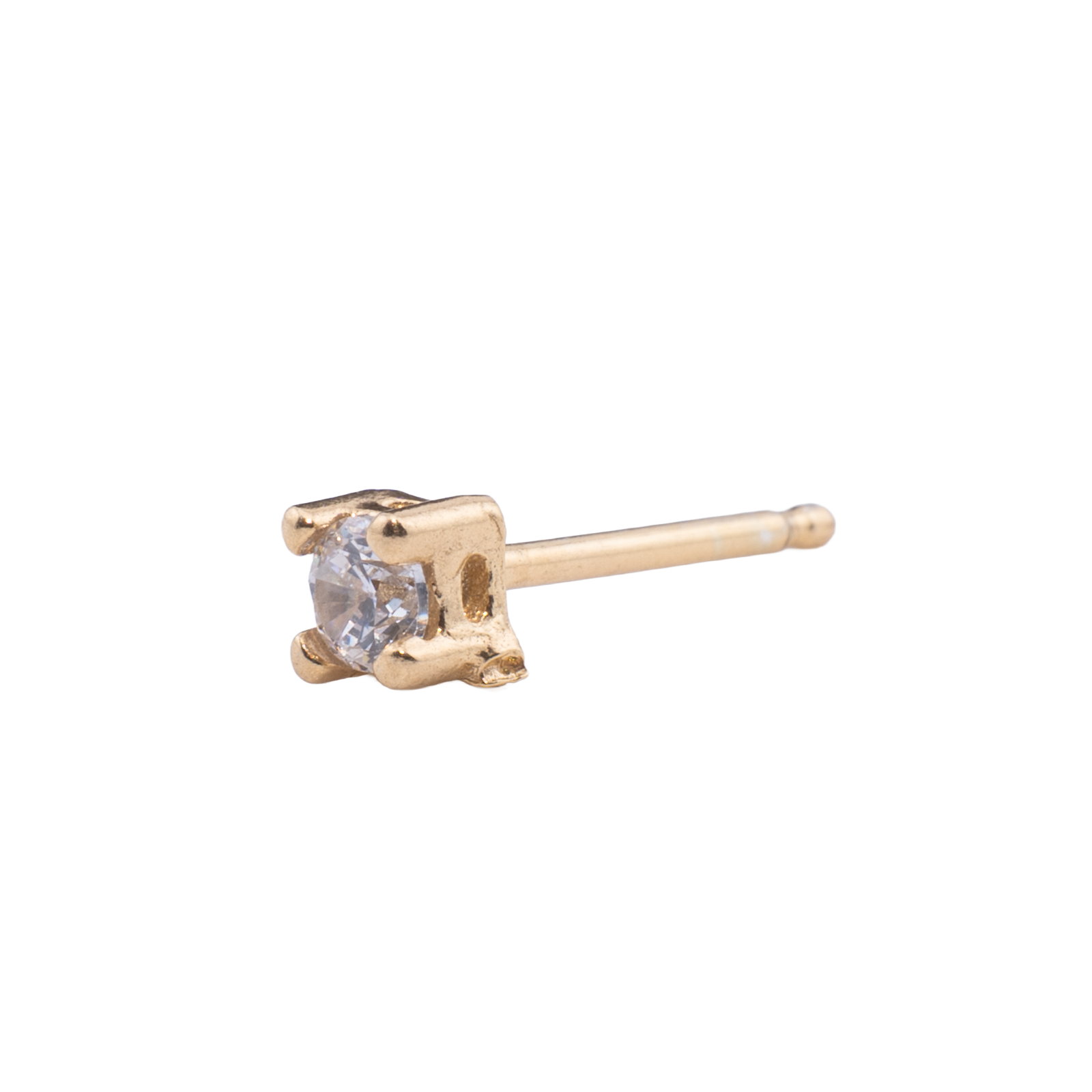 ORECCHINO CON ZIRCONE 3MM