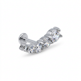 Piercing Corona di Zirconi in Acciaio Chirurgico 316L