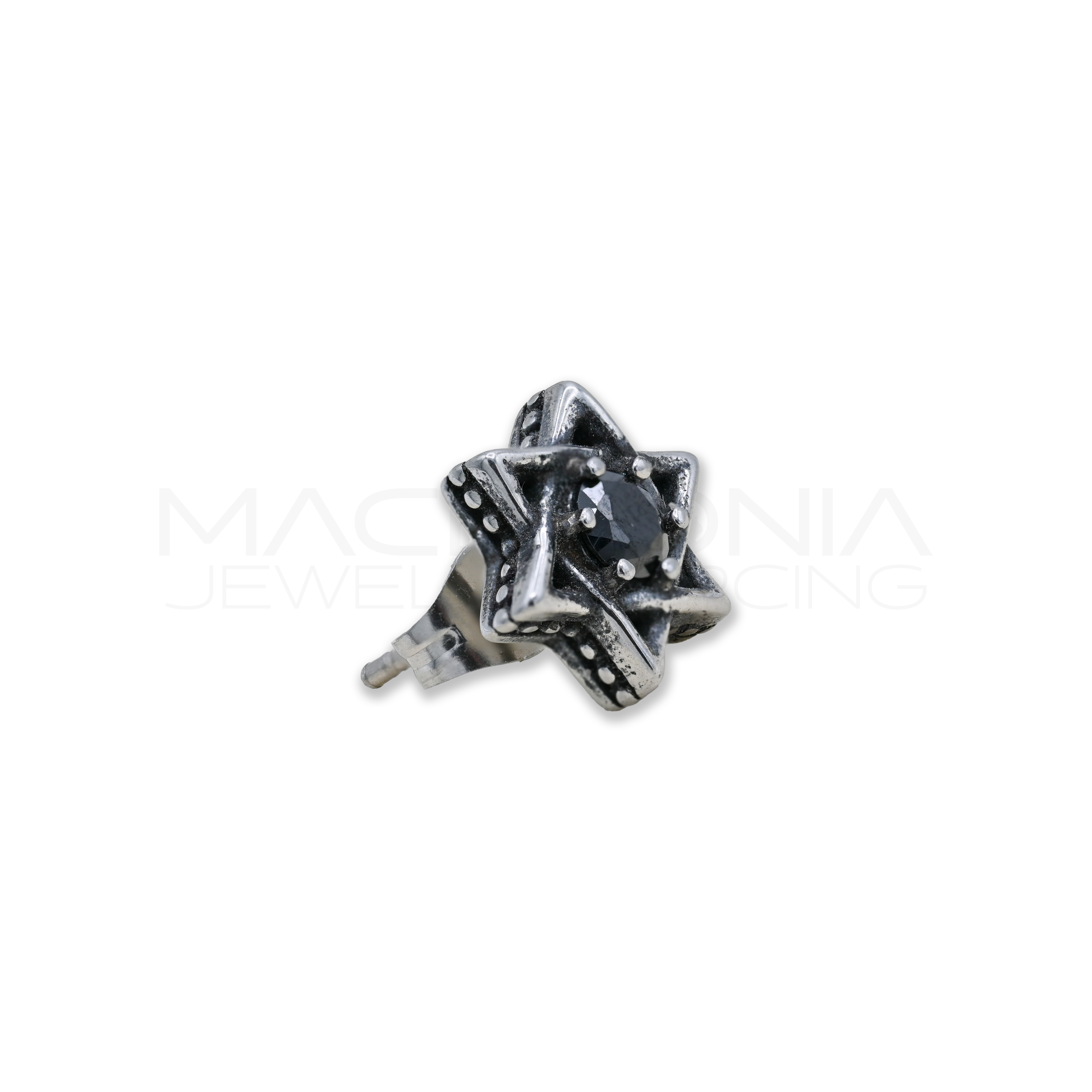 ORECCHINO A FORMA DI STELLA IN ACCIAO CHIRURGICO 316L