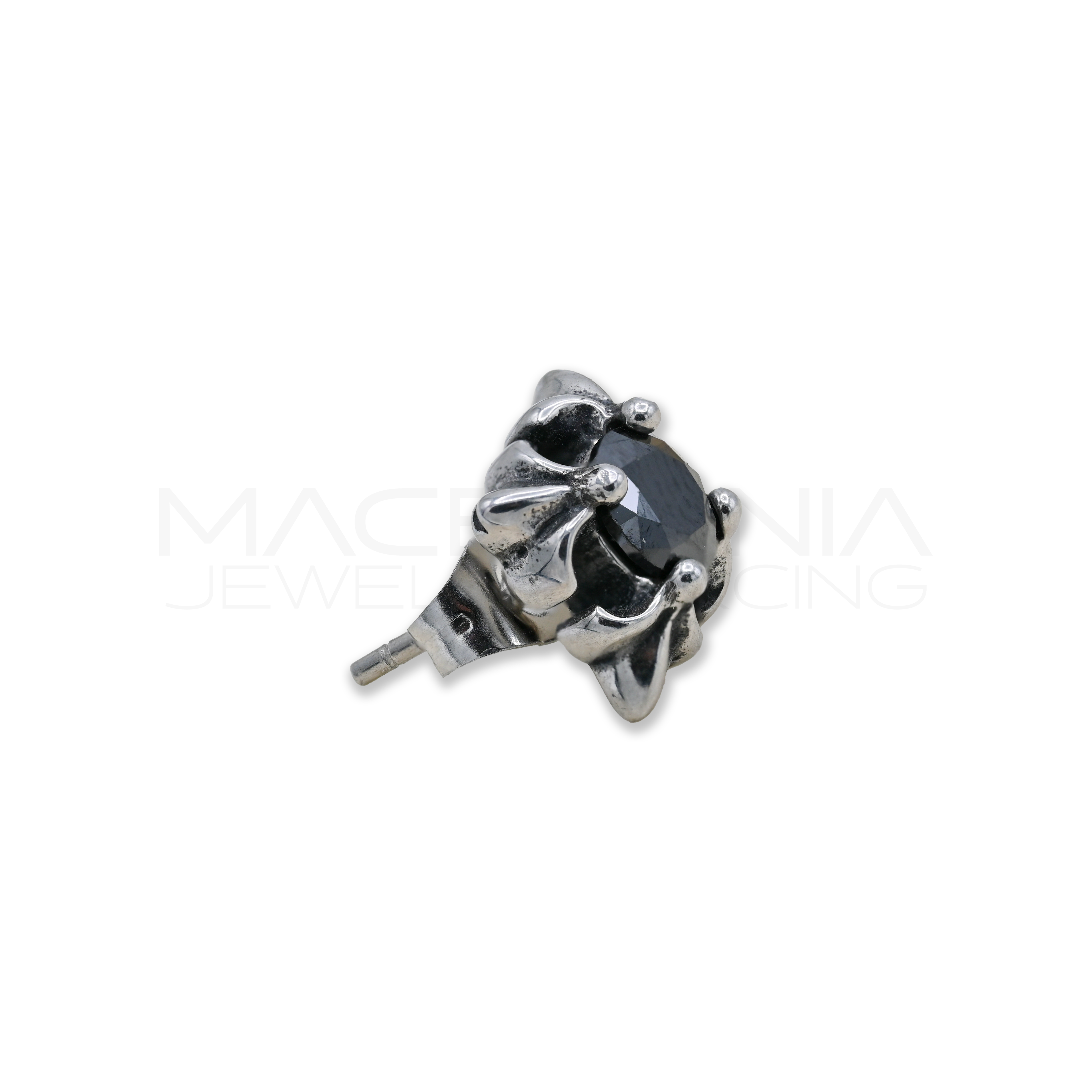ORECCHINO CON ZIRCONE QUADRATO IN ACCAIO CHIRURGICO 316L