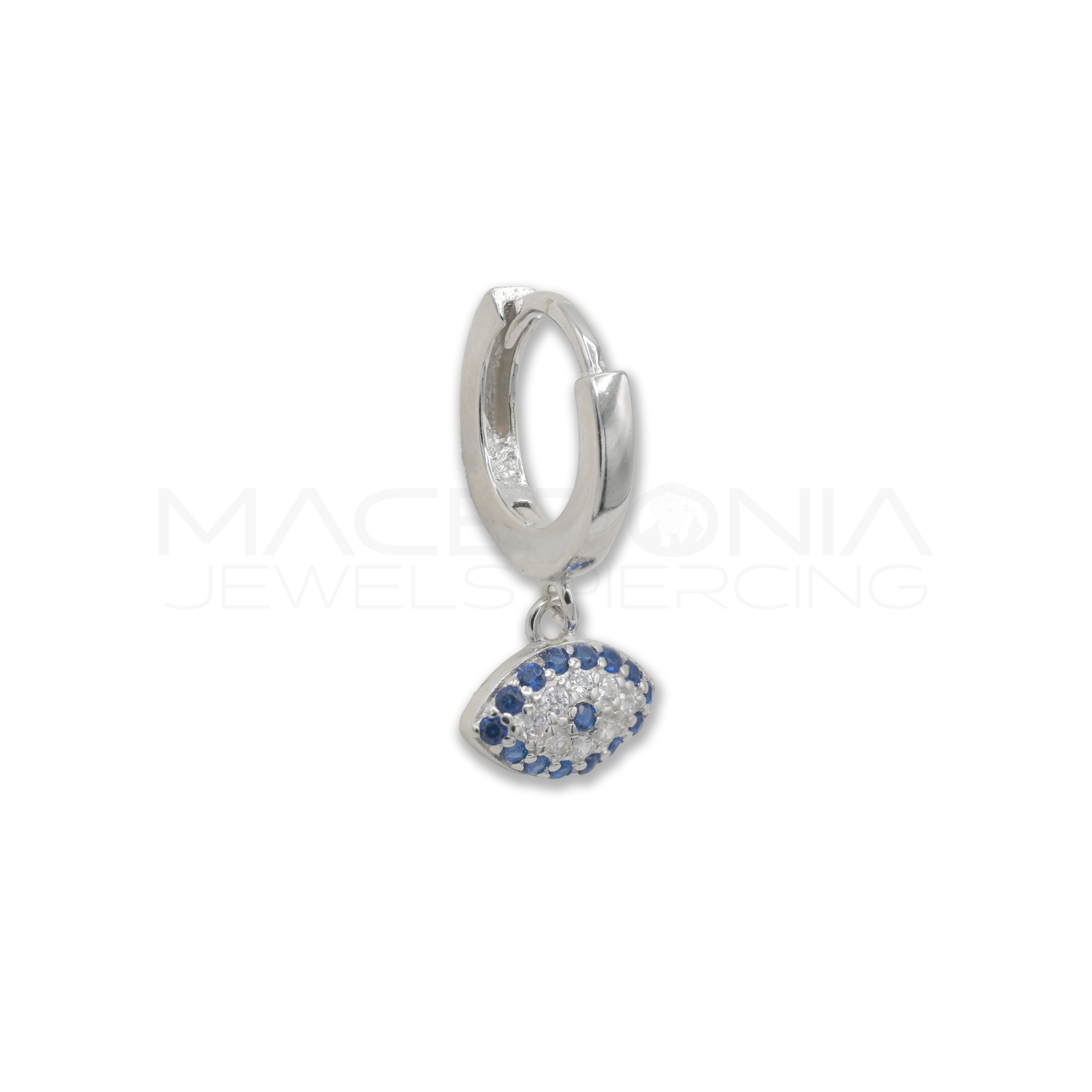 CERCHIO CON CIONDOLO AD OCCHIO ARGENTO 925
