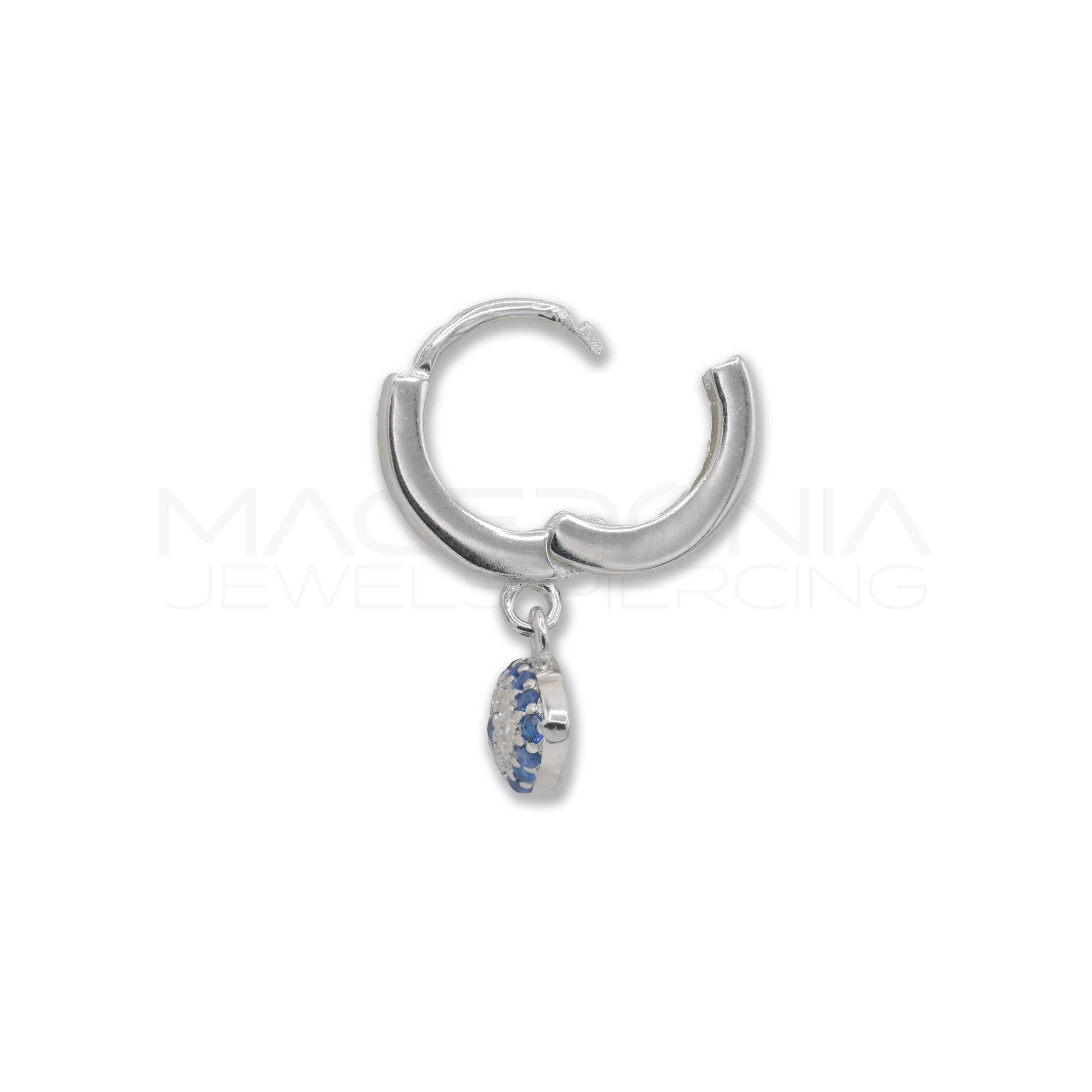 CERCHIO CON CIONDOLO AD OCCHIO ARGENTO 925