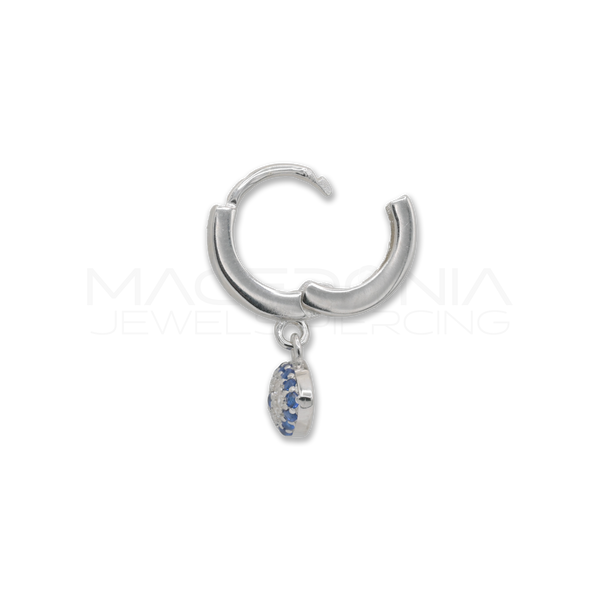 CERCHIO CON CIONDOLO AD OCCHIO ARGENTO 925