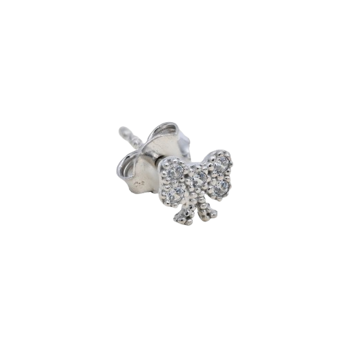 ORECCHINO CON FIOCCO ZIRCONATO