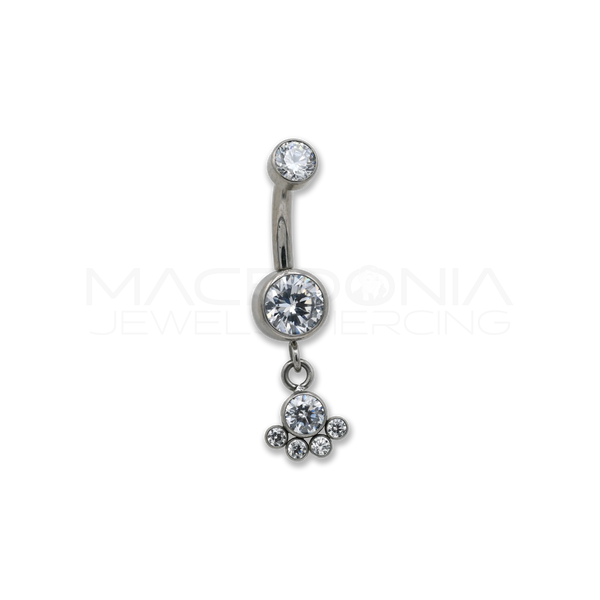 Banana in Titanio G23 con Ciondolo Pendente