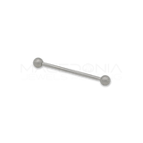 Barbell Industrial in Acciaio Chirurgico 316L con Palline Argentate